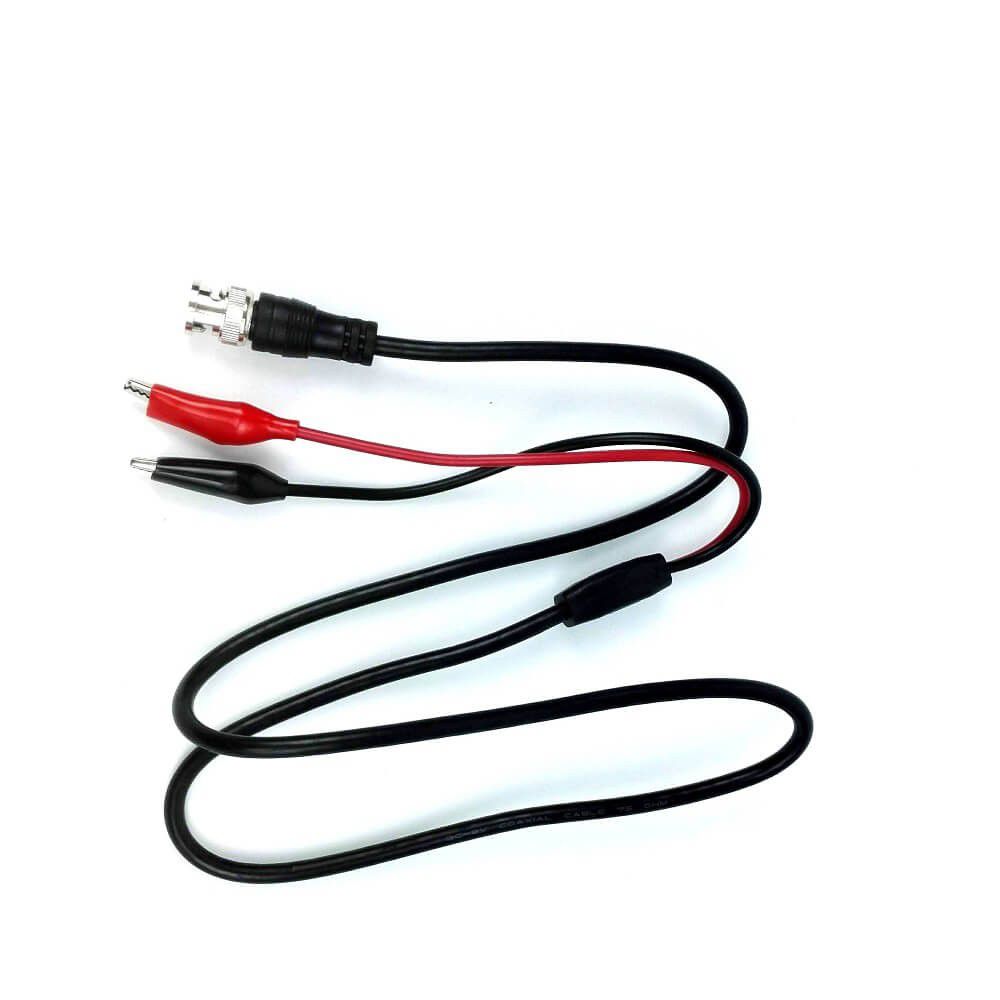 BNC to 2 Crocodile Clip Oscilloscope Test Probe Leads (1m)